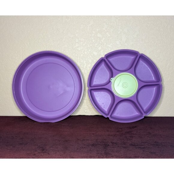 Tupperware Other - Tupperware Serving Center Large Divided Veggie Party Snack Tray Dip Bowl 1665